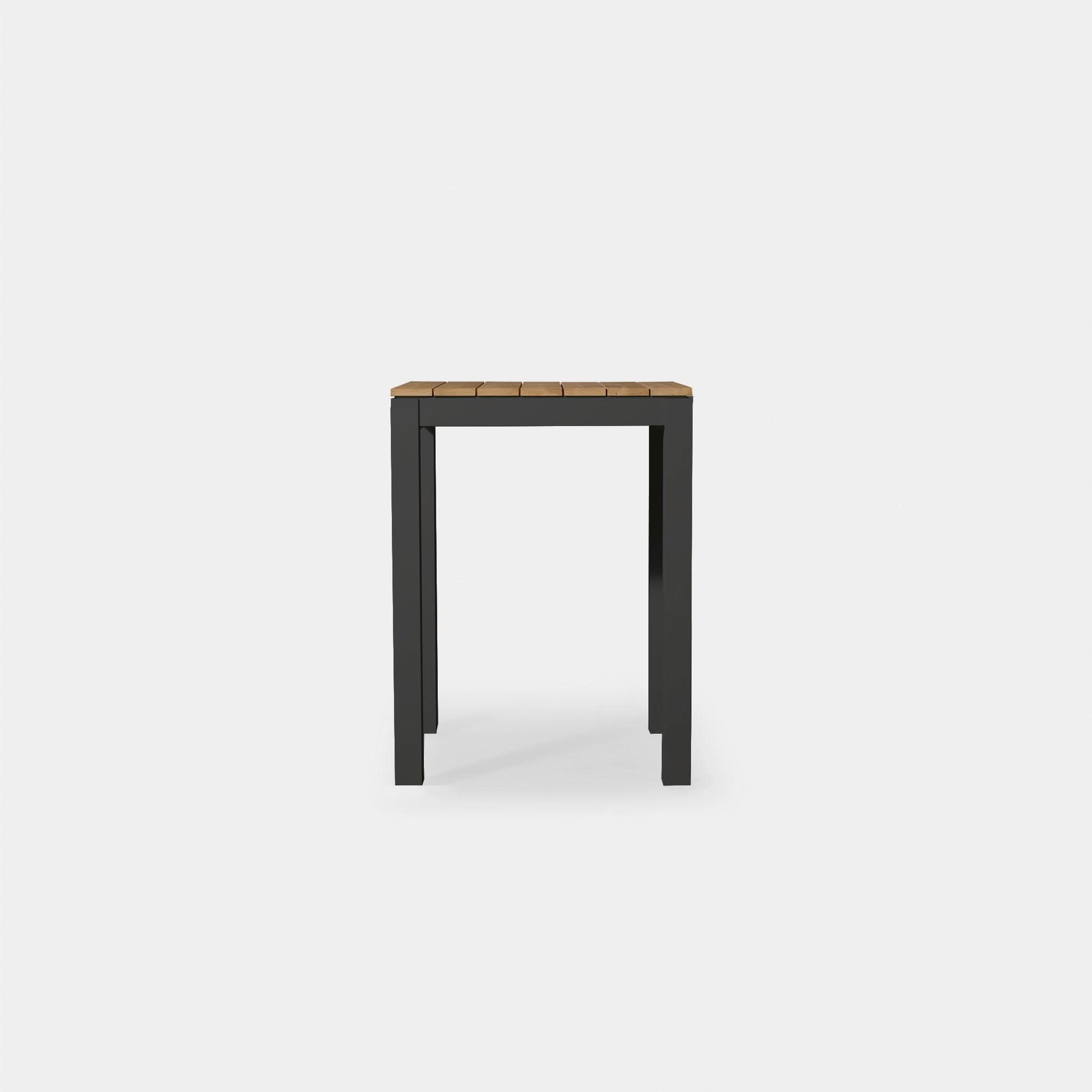 Pacific Teak Square Bar Table - Durable Outdoor & Indoor Dining Table for Patio, Deck, or Kitchen - Perfect for Entertaining & Relaxing