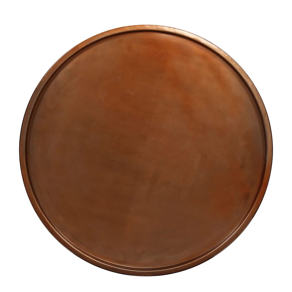 CHARMMA Solid Sheesham Wood Coffee Table with Steel Base - 26.8