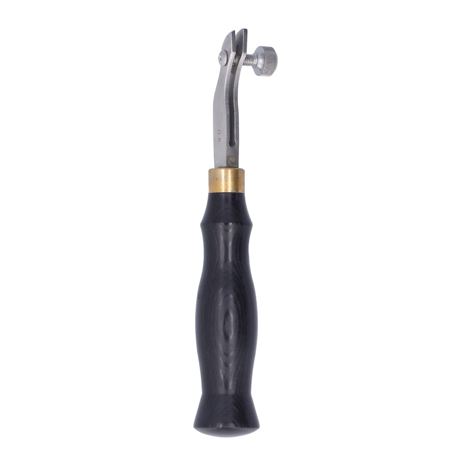 Professional Stainless Steel Leather Press Edger & Creaser Tool [1.2MM] - Leather Edge Skiving & Beveling for Leathercraft, DIY Projects, Handmade Wallets & Bags Accessories