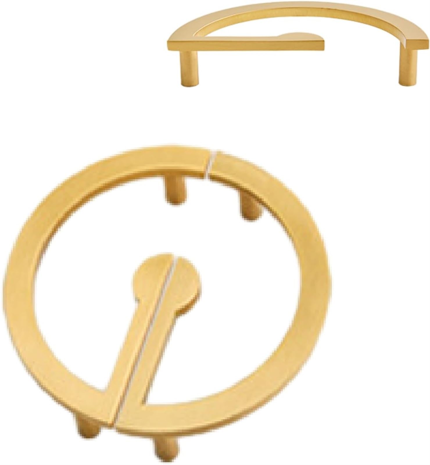 Antique Gold Cabinet Knobs and Drawer Pulls - Chinese Style Satin Brass Handles for Cabinets, Shoe Storage & Wine Racks (96mm Hole Distance, Set of 2) - Perfect for Vintage Home Decor, Kitchen Remodeling & Furniture Upcycling
