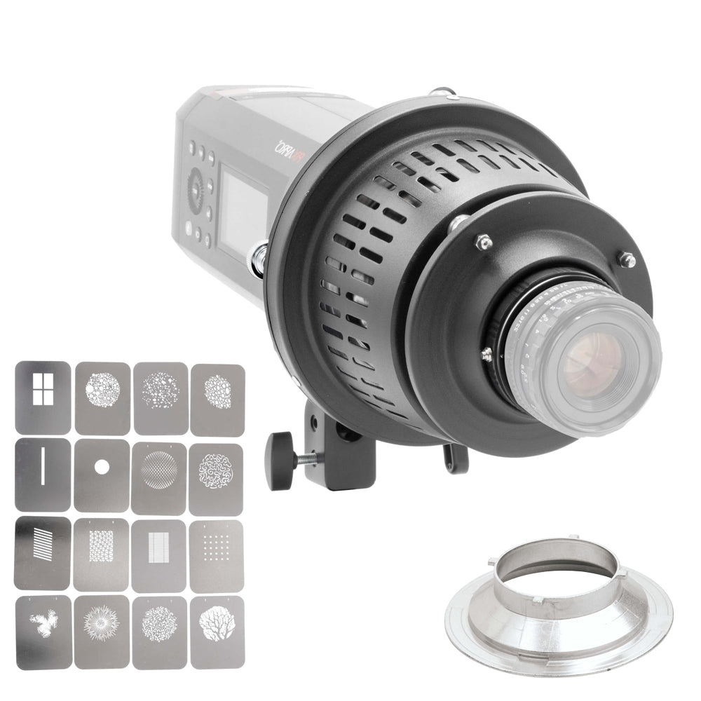 Canon EF Mount Optical Snoot Spotlight Projector II - Professional Photography Lighting Tool for Studio Portraits & Product Shoots