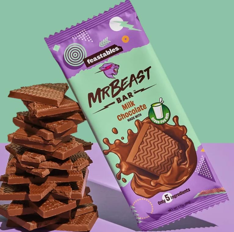 Mr. Beast Chocolate Bars Variety Pack - 3 Pack Bundle with Milk Chocolate Crunch, Original & Milk Chocolate Flavors | Perfect for Snacking, Gifts & Party Favors