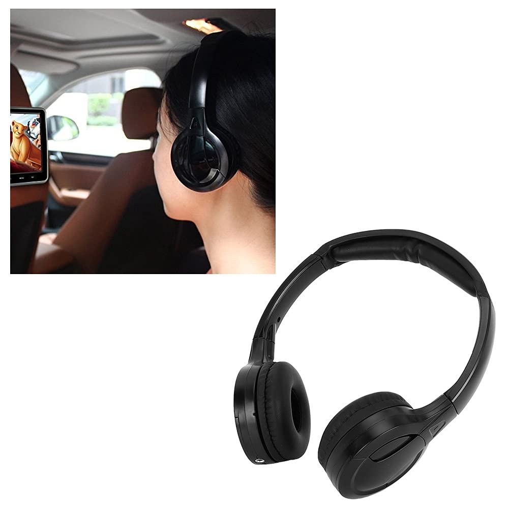 Terisass 2 Channel IR Wireless Headphones for Kids - Car Audio Headphones for In-Car DVD Systems | Perfect for Road Trips & Family Travel