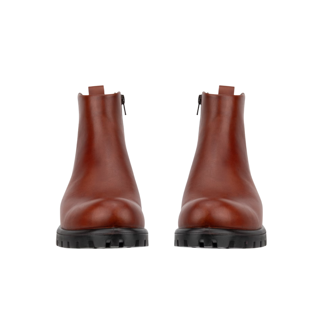 Women's Modtray Ankle Boots in Cognac - Stylish Leather Chelsea Boots for Fall & Winter Fashion | Perfect for Office, Casual Outfits and Date Nights