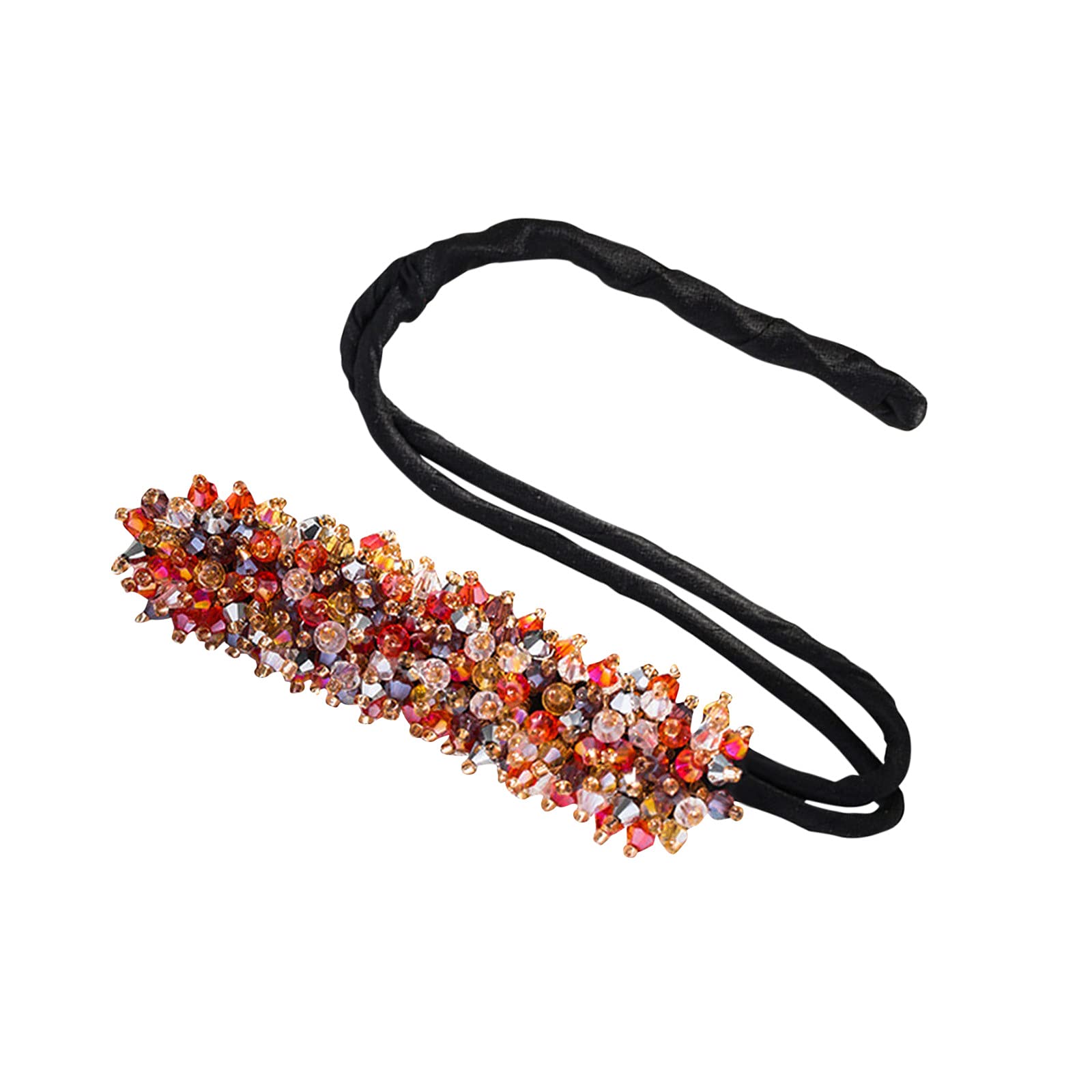Rhinestone Donut Hair Clip - Medium Size Hair Accessory for Styling & Hair Making - Perfect for Parties, Weddings & Everyday Wear
