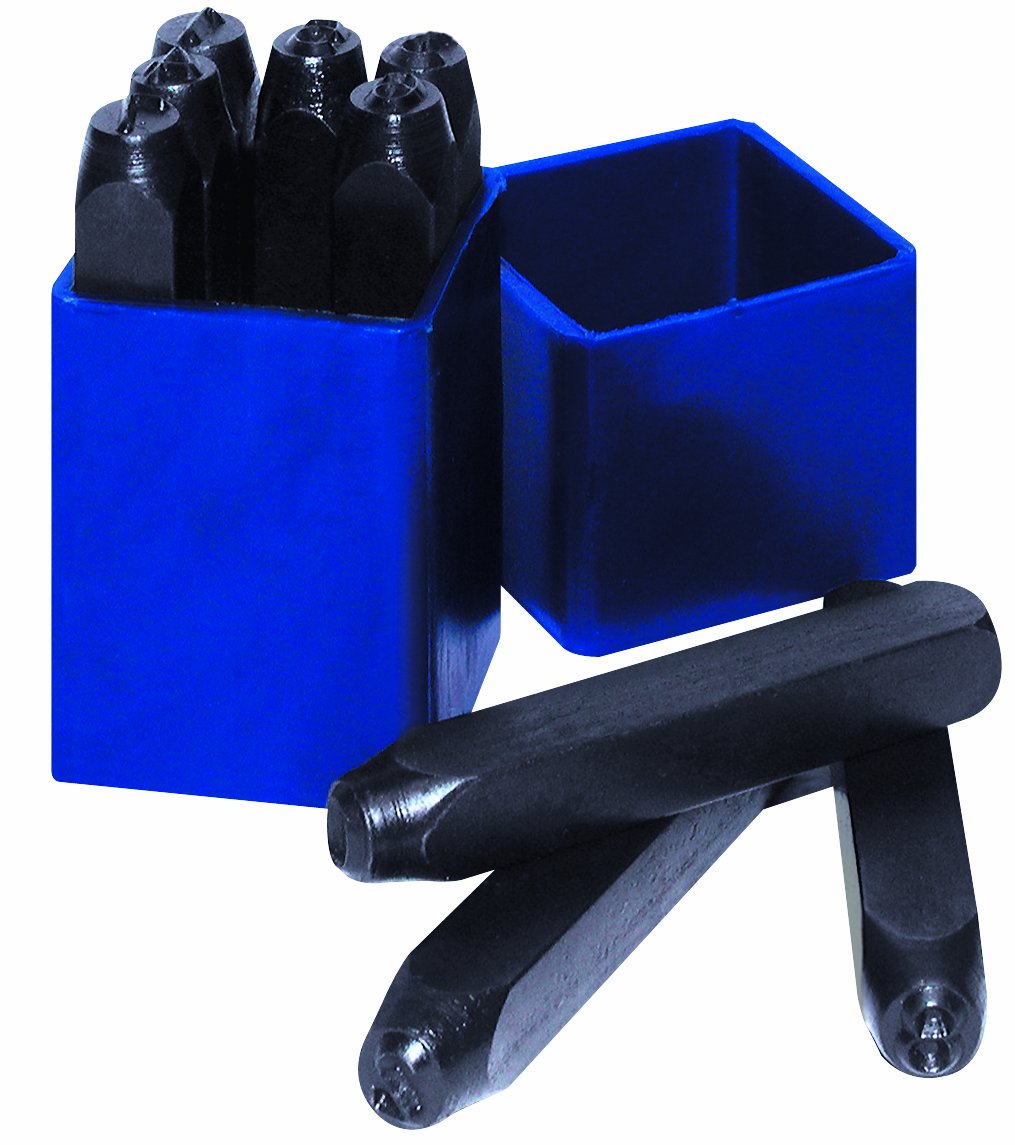 Century Drill & Tool 41510 Number Stamp Set - 10 Piece Steel Number Stamps for Metal Engraving, DIY Projects & Tool Identification | Perfect for Metalworking, Woodworking & Crafts
