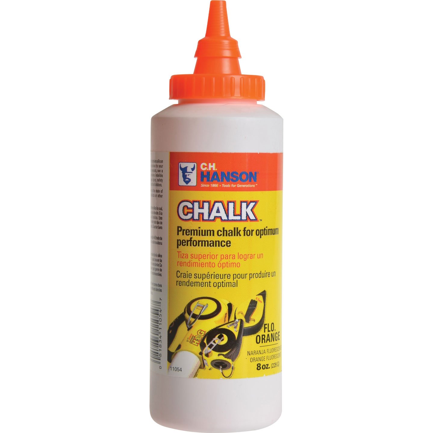 CH Hanson 11053 Yellow 8 oz. Chalk Refill - Non-Toxic Dustless Chalk for Teachers, Kids & Artists - Perfect for Classroom, Sidewalk Drawing & Chalkboard Writing