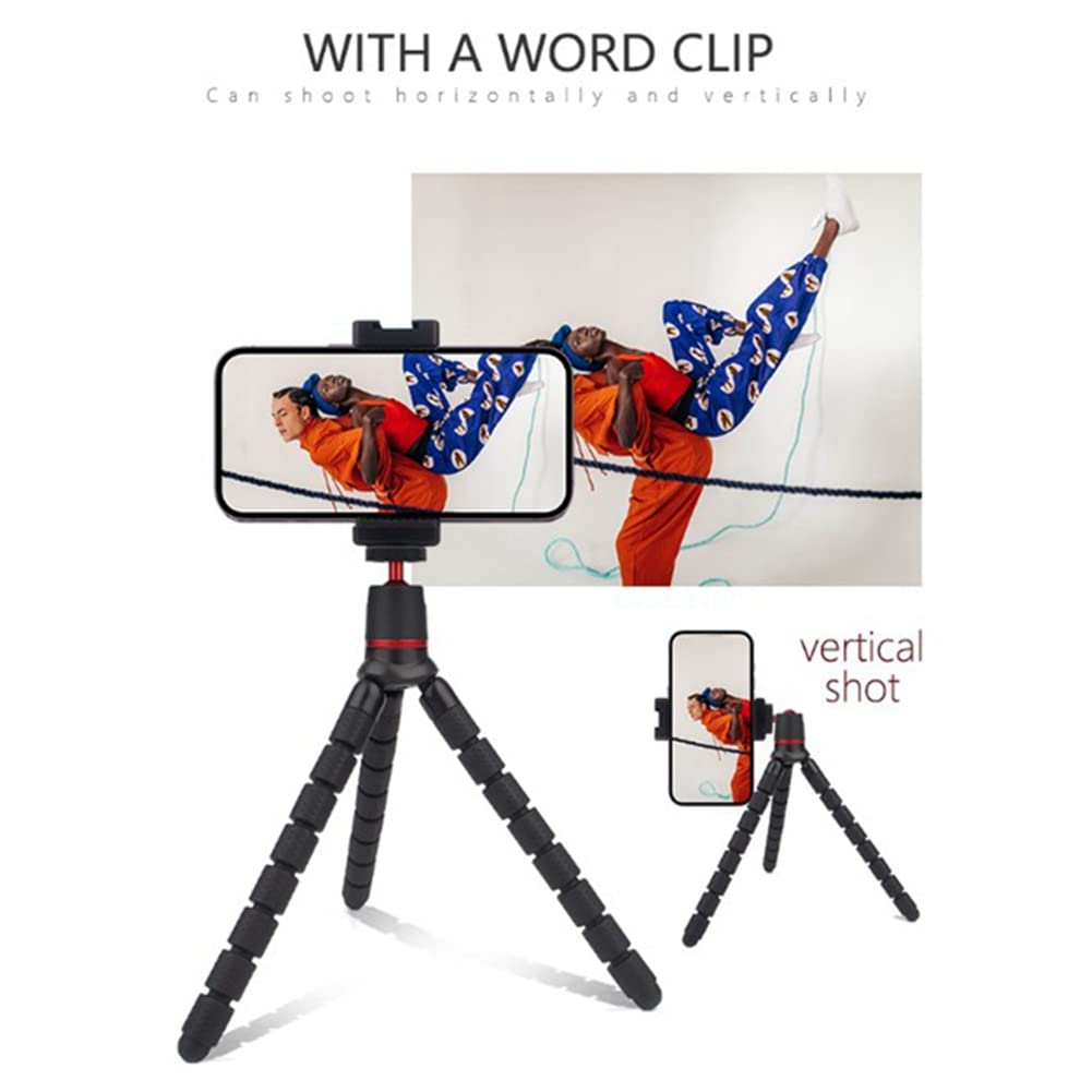 DKSooozs Flexible Universal Tripod Stand for Live Streaming, Digital Cameras & Action Cams - Portable Monopod with Octopus Legs for Vlogging, YouTube & Outdoor Photography