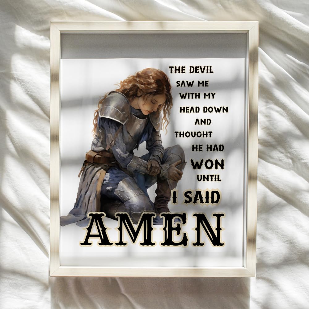 Inspirational Christian Wall Art for Women - Positive Spiritual Quotes & Motivational Decor for Bedroom, Teen Daughter - Religious Gifts & Prayer Room Decor | Perfect for Home, Office & Church Decorations