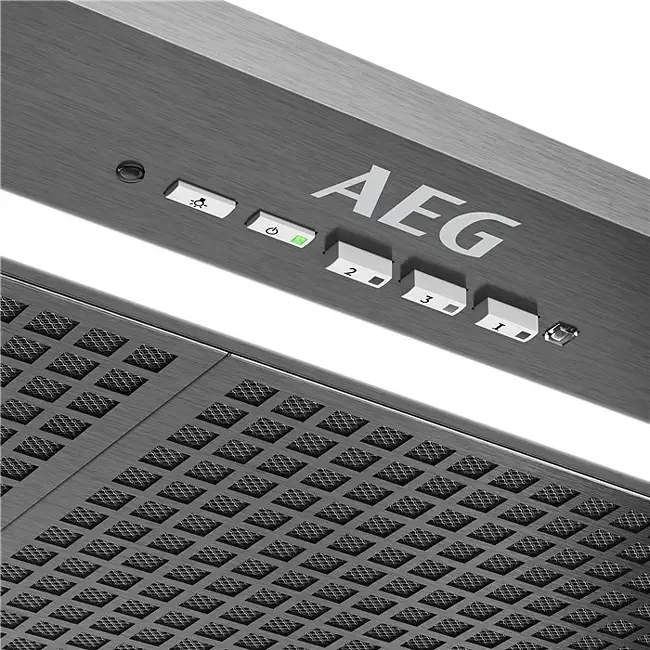 AEG 86cm Integrated Rangehood - Dark Stainless Steel Kitchen Hood for Modern Homes | Powerful Extraction, Quiet Operation | Perfect for Open-Plan Kitchens & Apartments