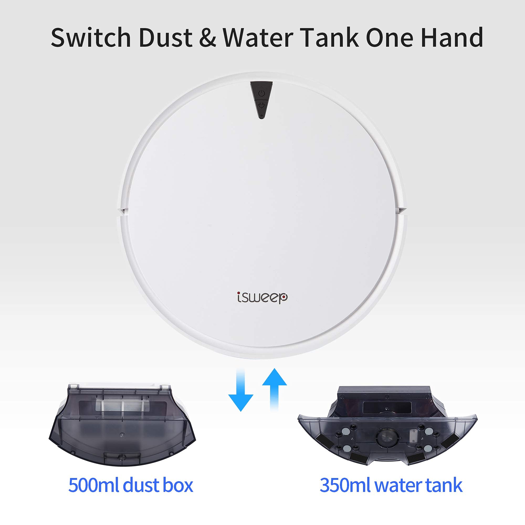 X5 Robot Vacuum Mop for Pet Hair - 2000Pa Suction, Self-Charging - Perfect for Hardwood & Carpets