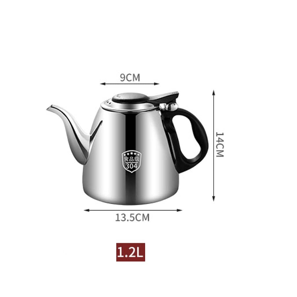 Premium 304 Stainless Steel Tea Kettle for Stove & Induction Cooktop - 1.2L Capacity - Perfect for Boiling Water, Brewing Tea, or Serving Coffee - Ideal for Home, Office & Camping Use