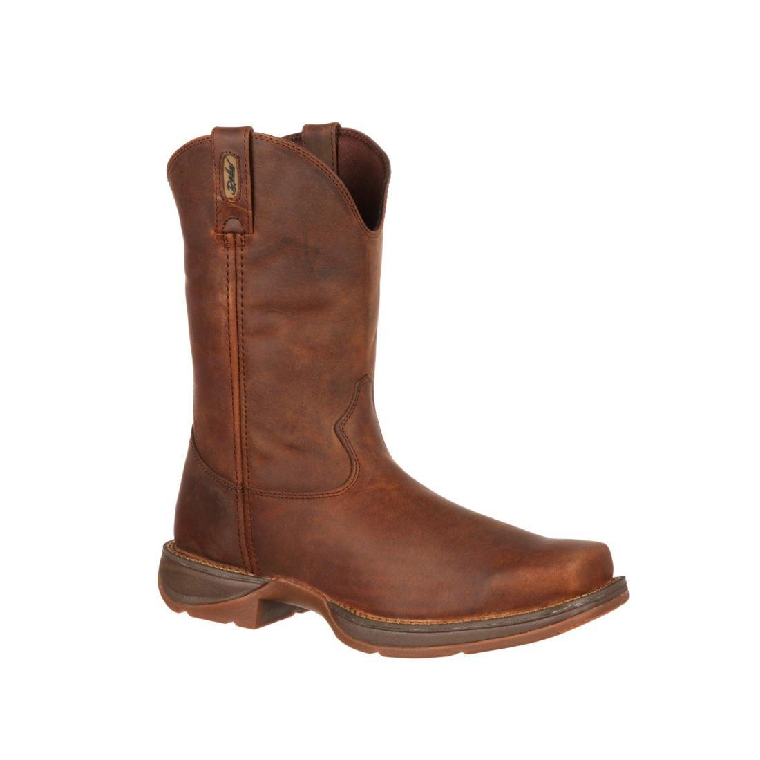Rebel Brown Pull On Western Boots for Women - Comfortable Cowboy Boots with Easy Slip-On Design - Perfect for Country Rides, Concerts & Western Fashion