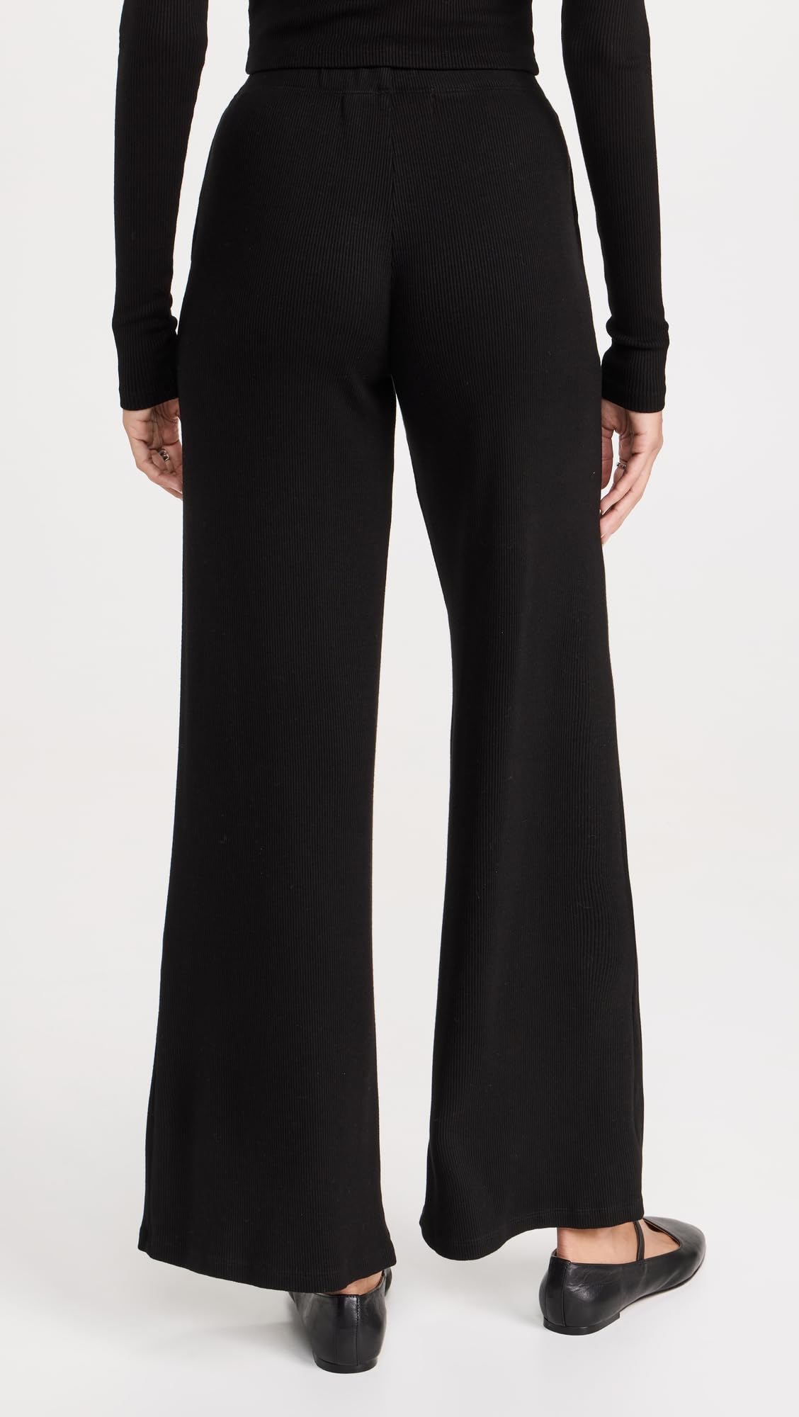 SPRWMN Women's Wide Leg Pants - High Waisted Flowy Trousers for Casual & Office Wear | Comfortable Stretch Fabric for Everyday Outfits & Work Attire