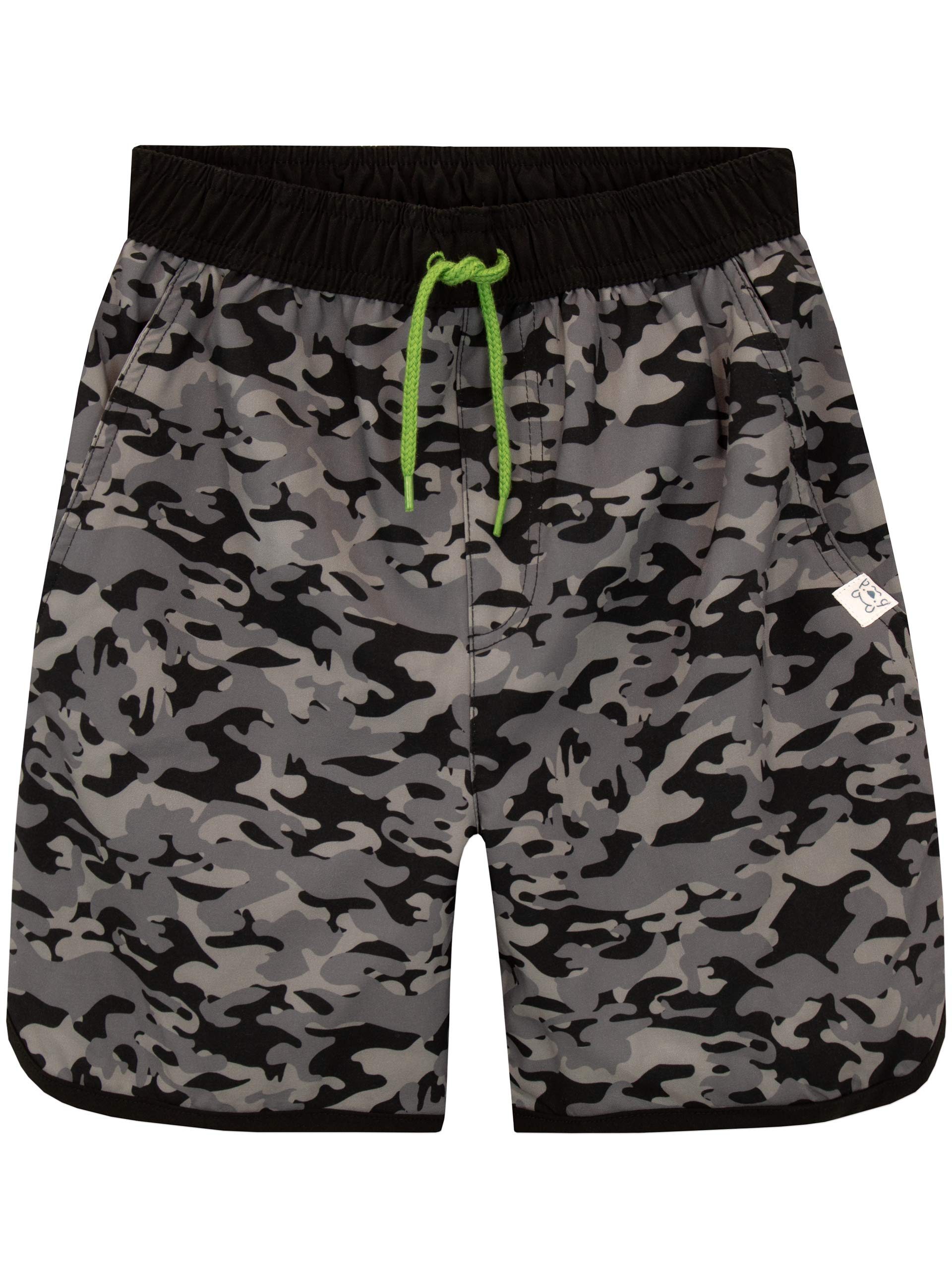 **Boys Swim Trunks Quick Dry - Camouflage Kids Swim Shorts with Drawstring - Toddler Bathing Suit Shorts for Beach, Pool & Water Play**