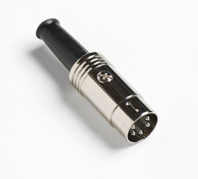 Fluke 2505 DIN 5 Pin Connector Replacement Part (Item# 1650686) - Compatible with Fluke 1502/1504 Insulation Testers for Electrical Safety Testing