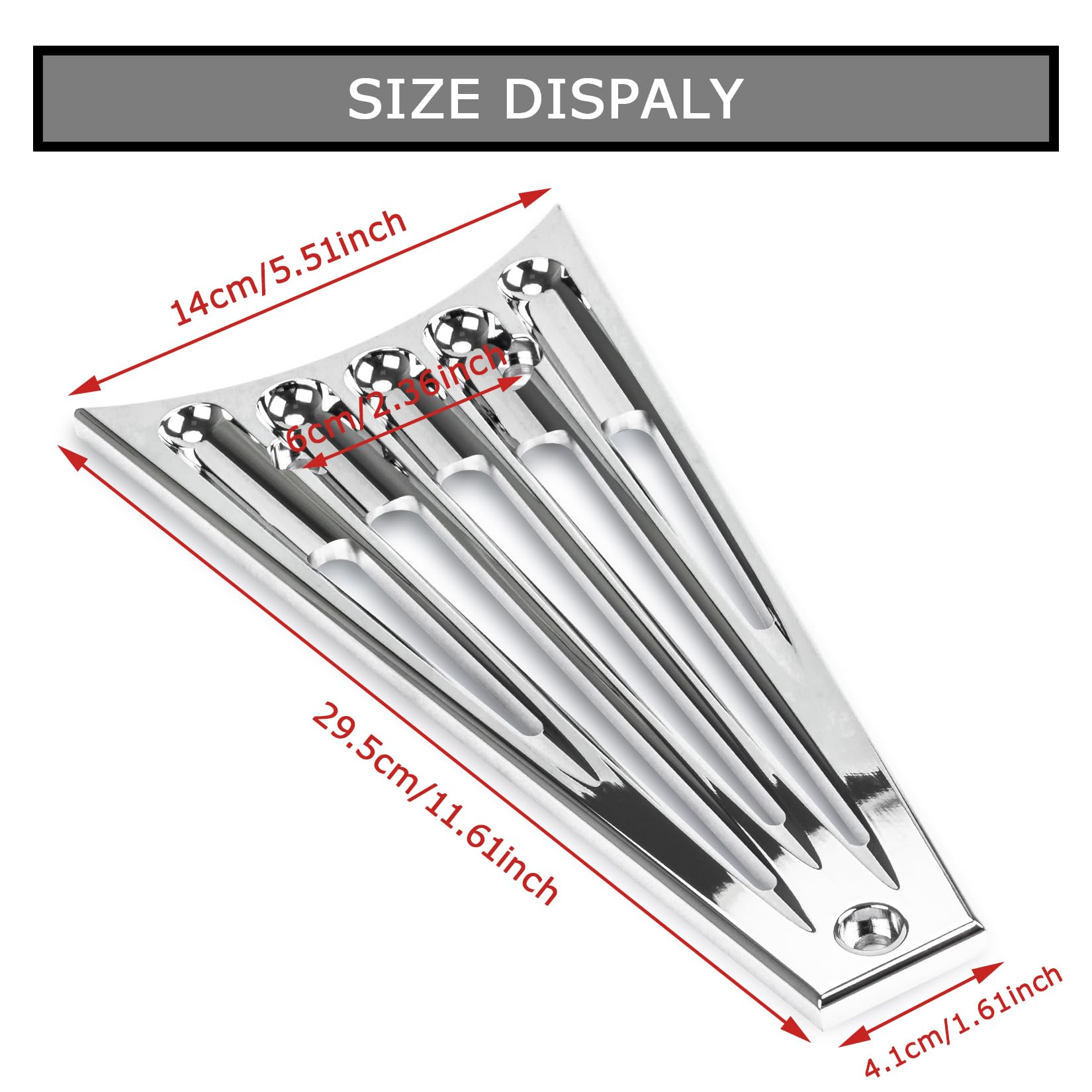 PSLER Chrome Motorcycle Edge Cut Frame Grill for Harley Touring Street Glide FLHT FLHX FLHTK FLHR FLTR Electra Glide & Road King 2009-2013 - Enhances Style & Airflow for Custom Bike Builds