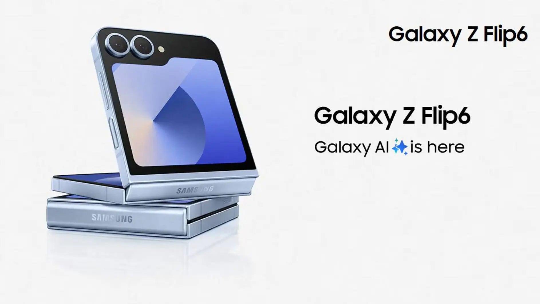 Samsung Galaxy Z Flip 6 5G Smartphone (256GB/512GB) - Foldable Android Phone with AMOLED Display, Long Battery Life | Perfect for Business, Travel & Social Media Content Creation