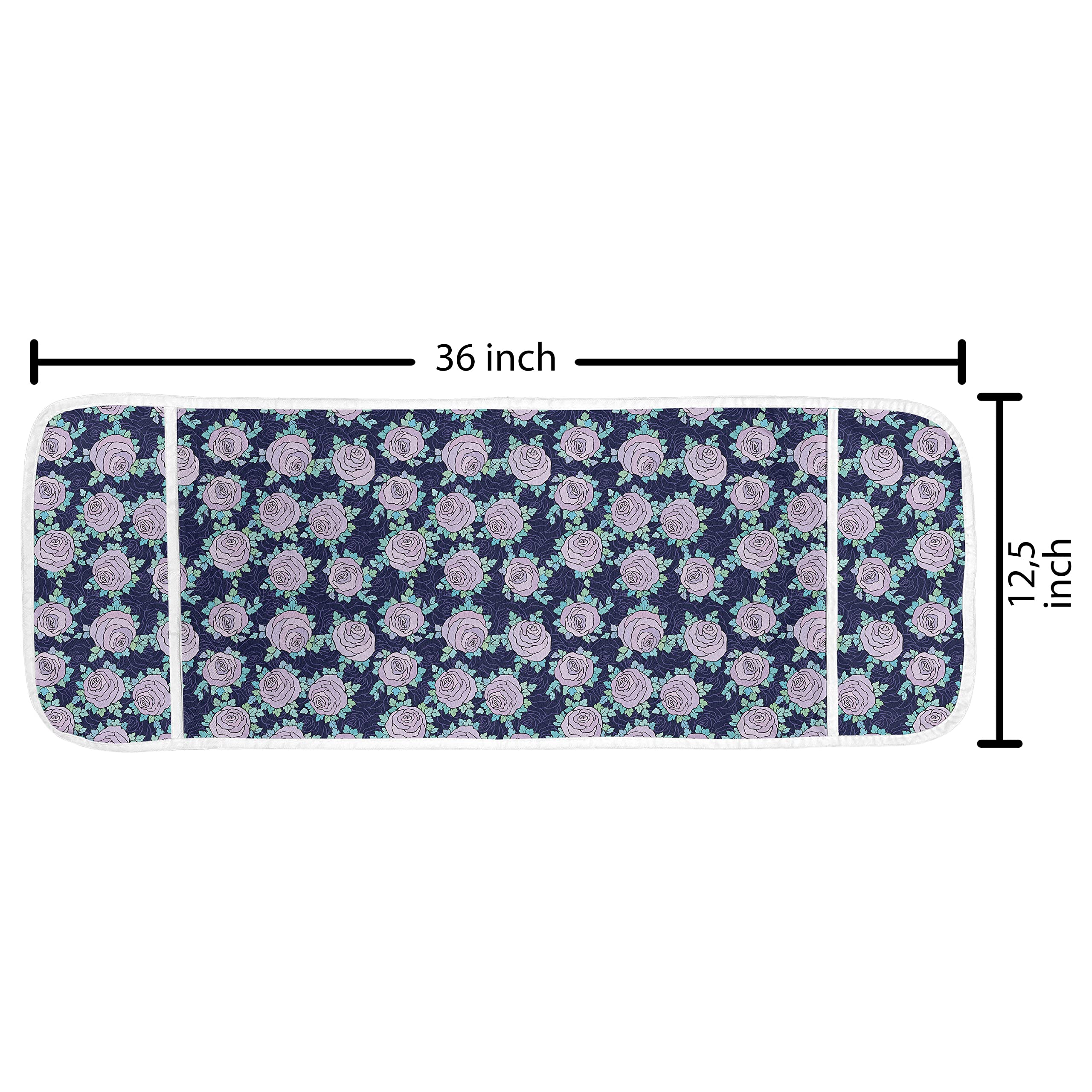 Ambesonne Rose Microwave Cover - Waterproof Kitchen Organizer with Pockets, 36