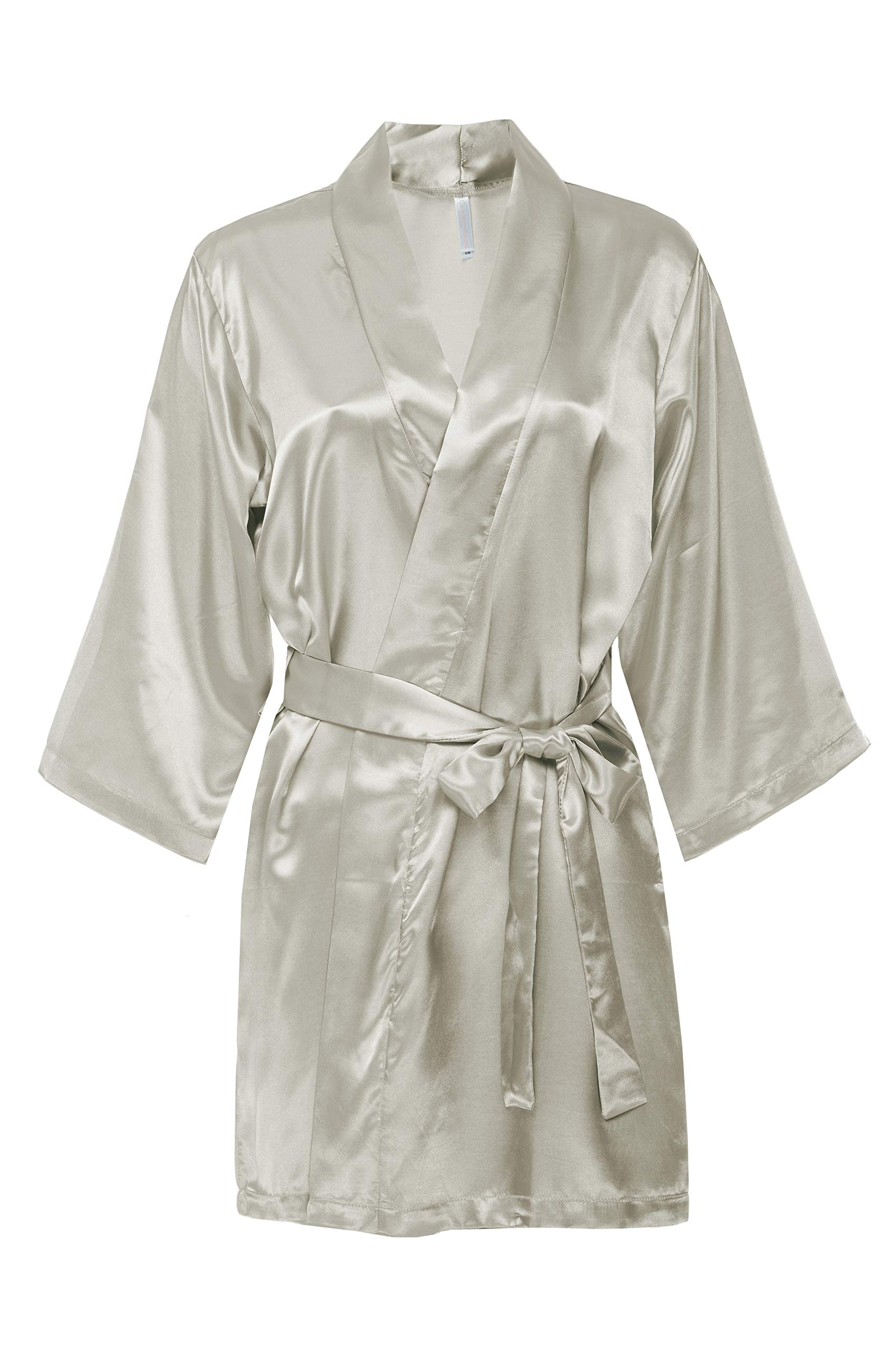 Elegant Satin Bridal Robe for Mother of The Bride – Perfect for Wedding Morning Preparation & Bridal Party Photos