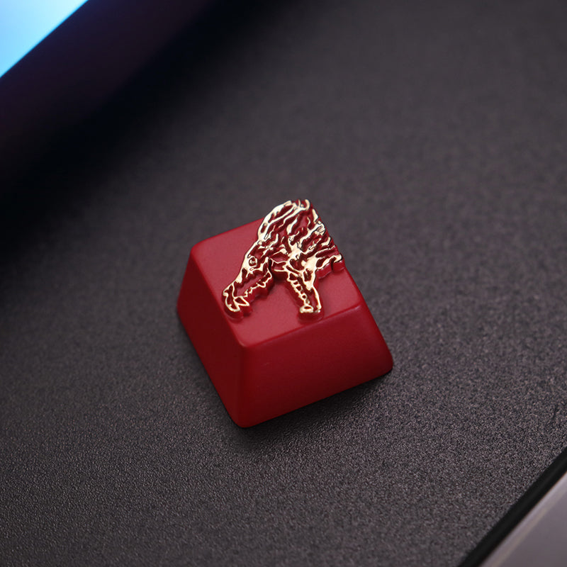 CSGO Counter Strike Gaming Mechanical Keyboard - Zinc Aluminum Alloy Metal Frame, Gold Personalized Keycaps for Pro Gamers | Perfect for FPS Gaming & Esports Tournaments