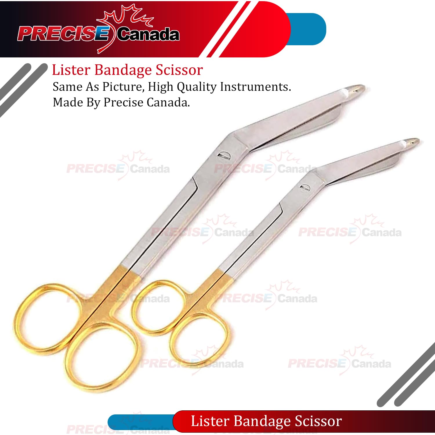 Premium O.R Grade Gold Bandage Scissors 3.5