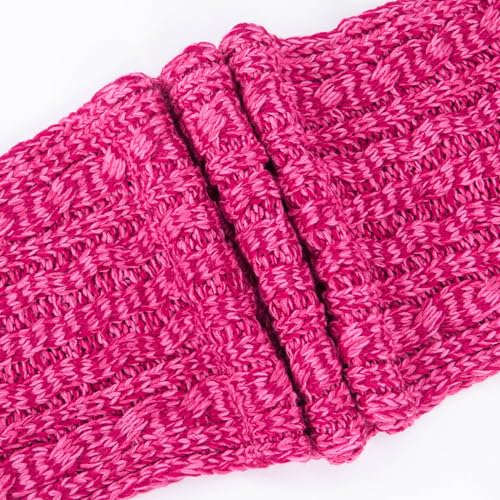 Cozy Fleece Lined Cable Knit Beanie Hat, Scarf & Gloves Set for Women & Men - Winter Warm Accessories for Skiing, Snowboarding & Outdoor Activities
