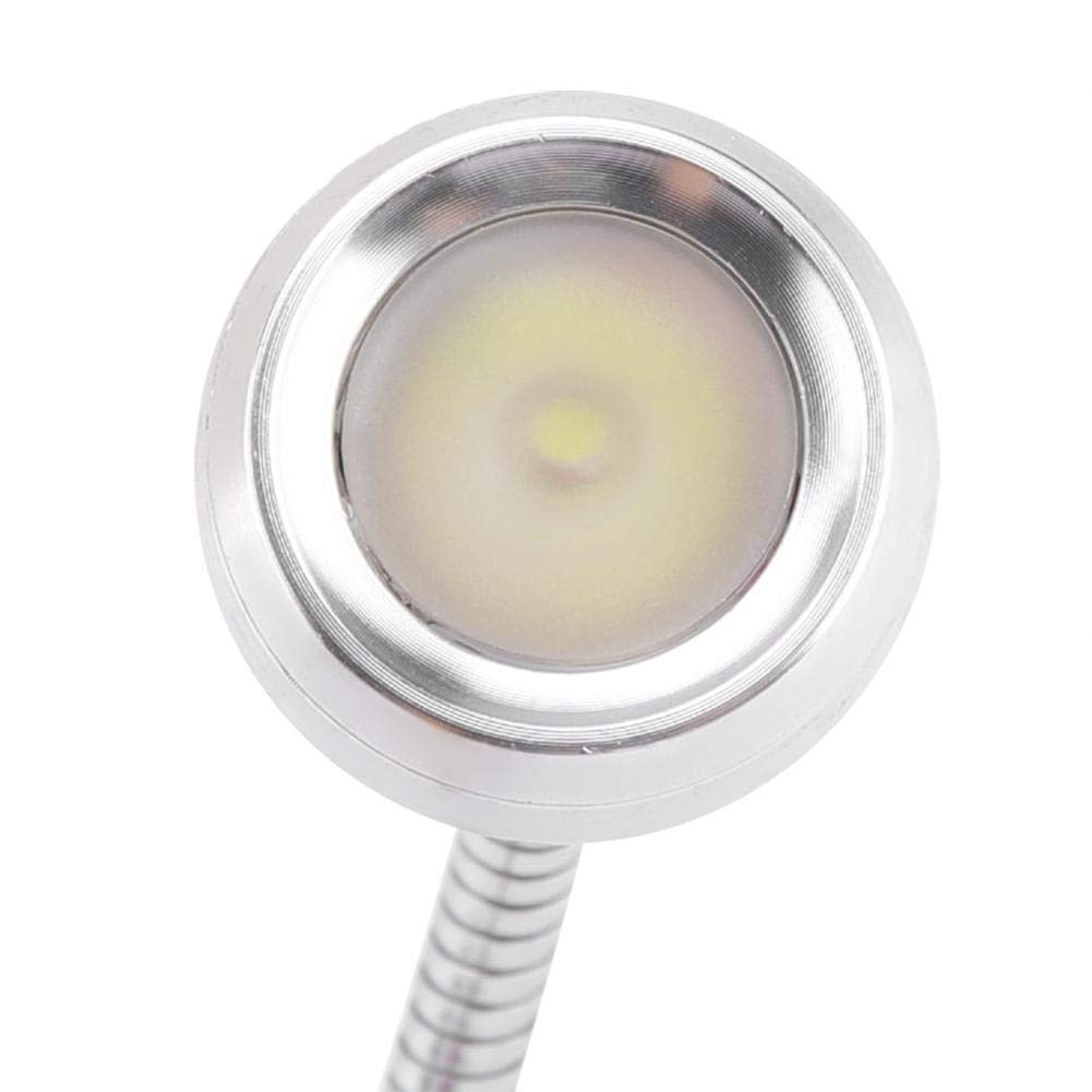 USB LED Gooseneck Desk Lamp with Clip - Adjustable Eye-Caring Reading Light for Home, Office & Study (Silver Warm White) | Perfect for Night Reading, Computer Work & Bedside Lighting