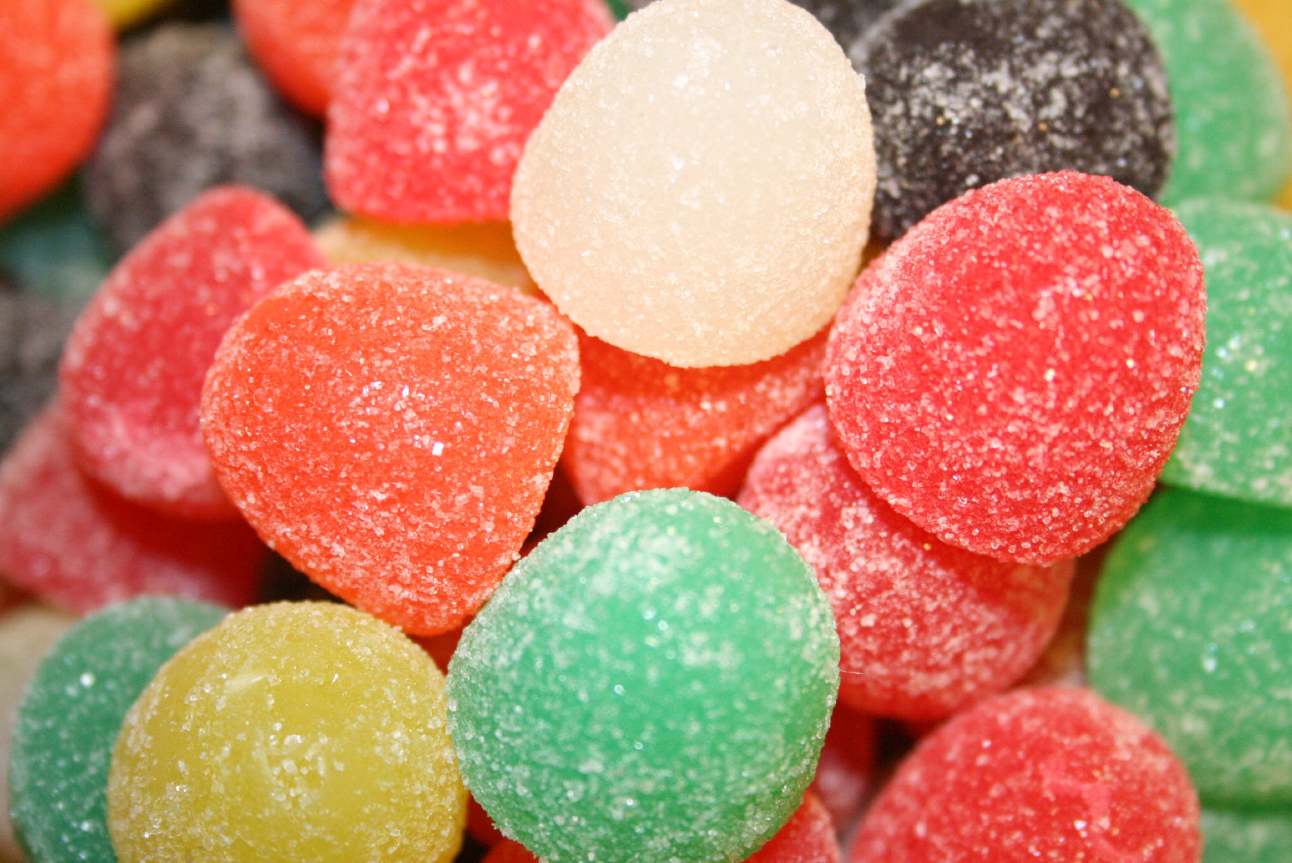 Bayside Candy Gum Drops Jelly Candy - 2 Pound Bulk Bag | Classic Soft & Chewy Assorted Fruit Flavors | Perfect for Birthday Parties, Candy Buffets, Baking Decorations, and Gift Baskets