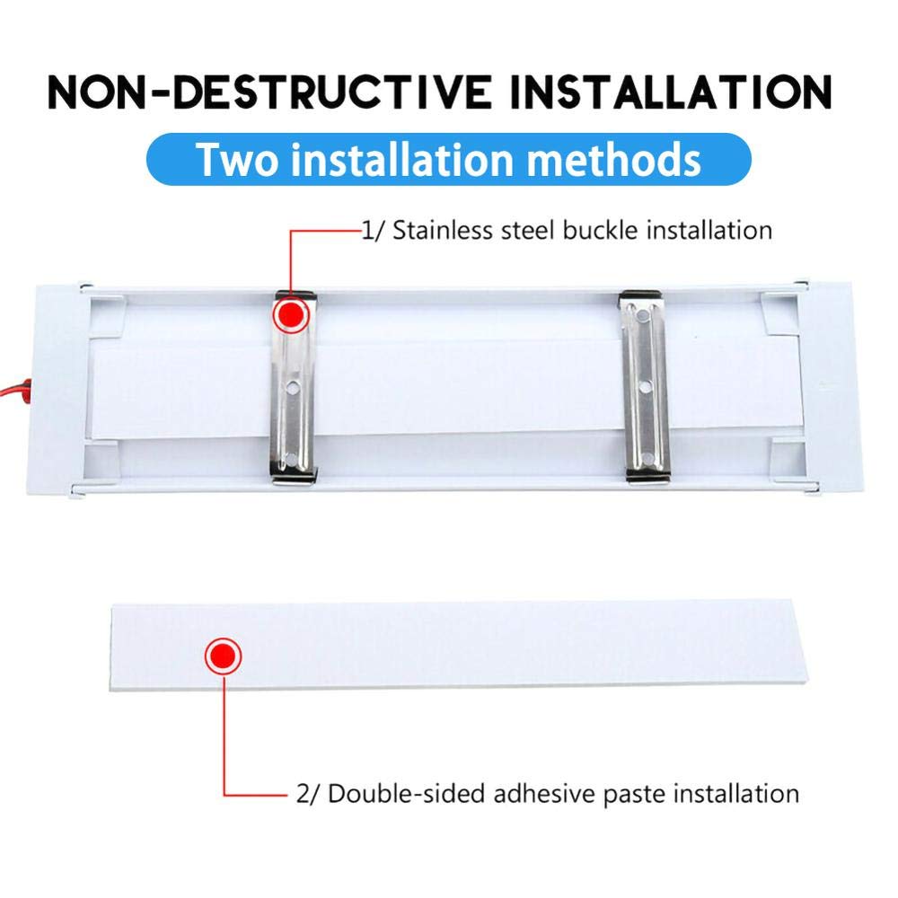 12V White LED Strip Light Bar for Car Interior with ON/Off Switch - Perfect for Cars, Caravans & Vans - Enhance Your Vehicle's Interior Lighting for Night Driving and Camping