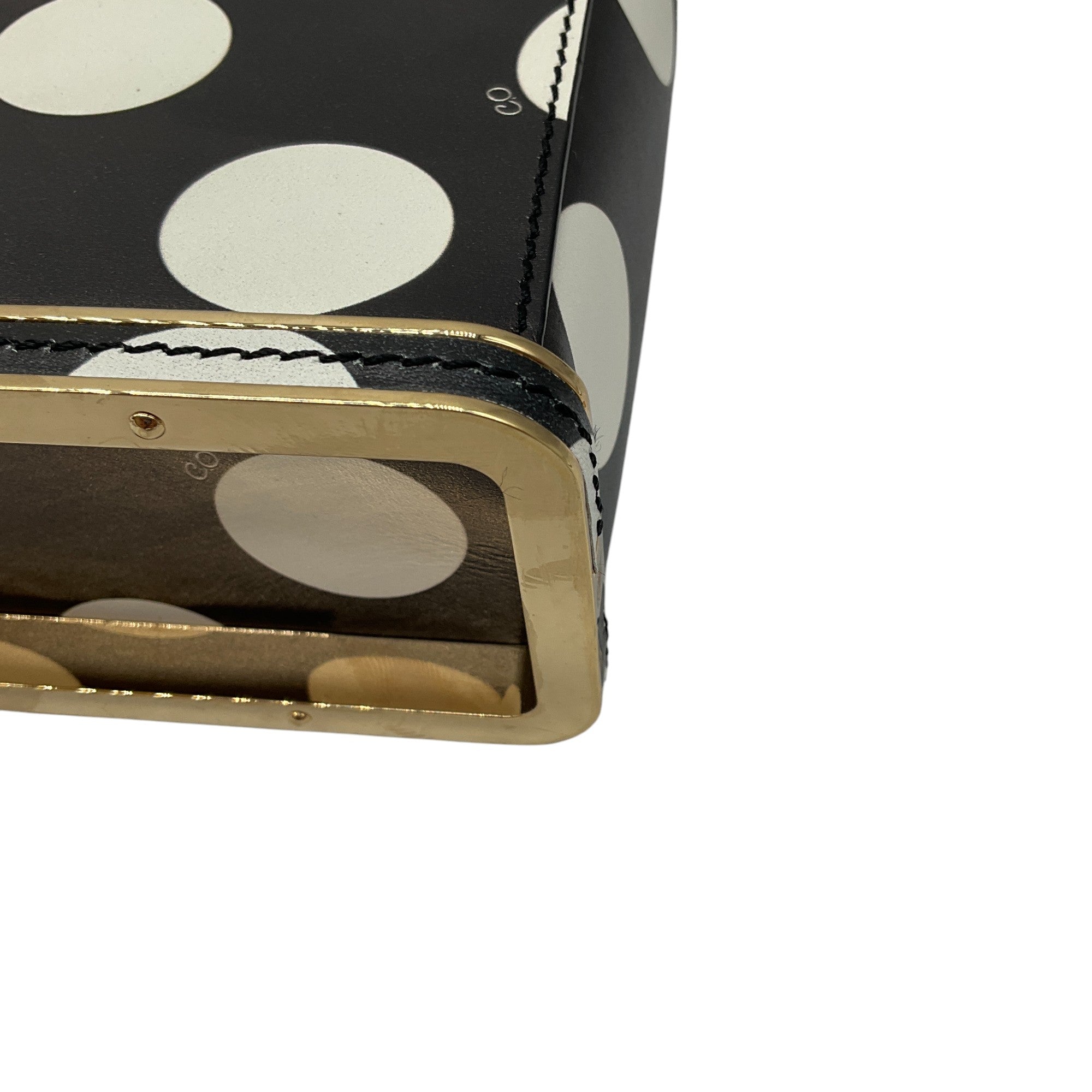 Charlotte Olympia Black & White Polka Dot Shoulder Bag for Women | Stylish Handbag for Work, Party & Evening Out
