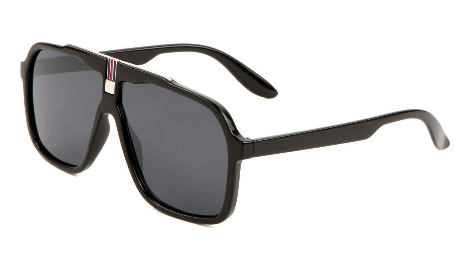 Classic Turbo Square Elegant Retro Aviator Sunglasses for Men & Women - UV Protection Polarized Pilot Shades for Driving, Travel & Outdoor Activities