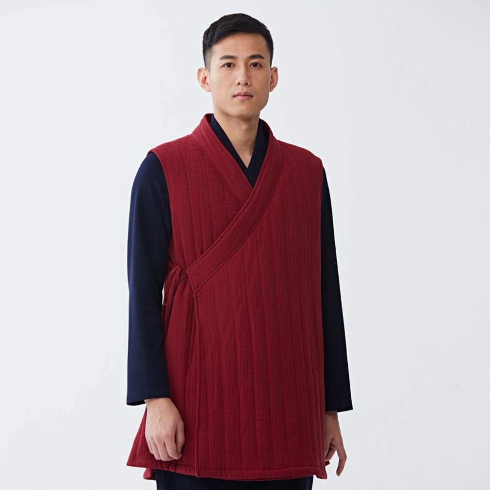 ZanYing Traditional Cotton Vest for Women & Men - Winter Zen Buddhist Meditation Vest - Perfect for Yoga, Meditation, and Spiritual Retreats