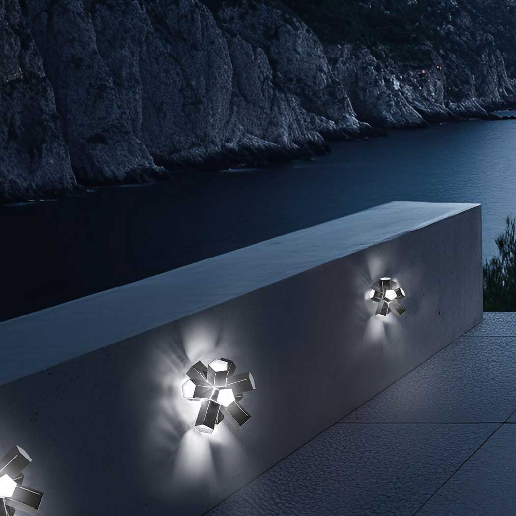 BANG Step and Wall Light - LED Stair Lighting for Indoor/Outdoor Use - Modern Motion Sensor Night Light for Hallway, Garden, Patio