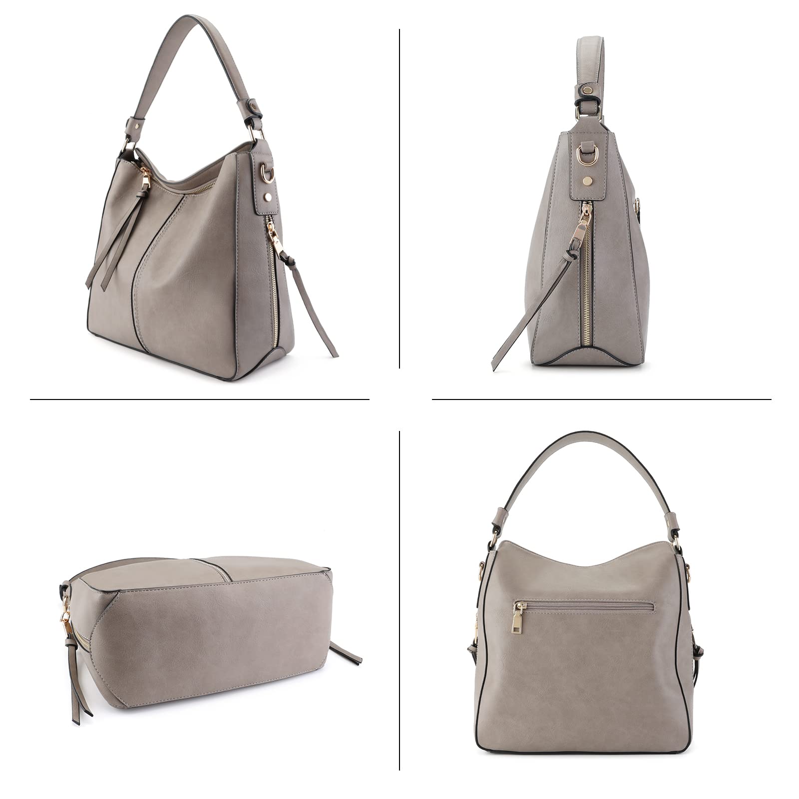 Spacious Women's Hobo Shoulder Bag - PU Leather Tote Purse with Adjustable Strap & Tassel Decoration | Perfect for Work, Travel & Everyday Use