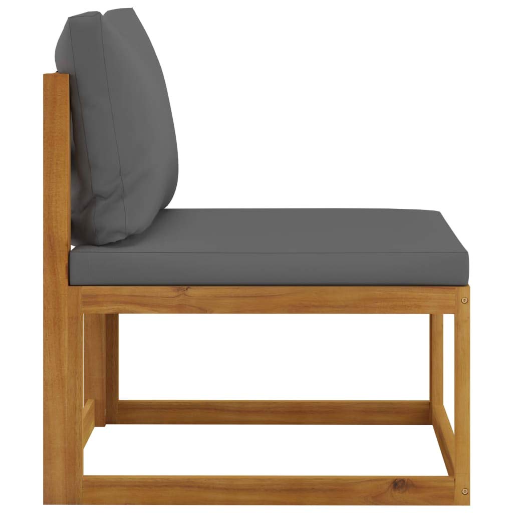 12-Piece Outdoor Patio Furniture Set - Acacia Wood Garden Lounge Sectional with Cushions, Coffee Table, 2 Footrests & Armchair - Perfect for Backyard, Poolside & Outdoor Entertaining Spaces