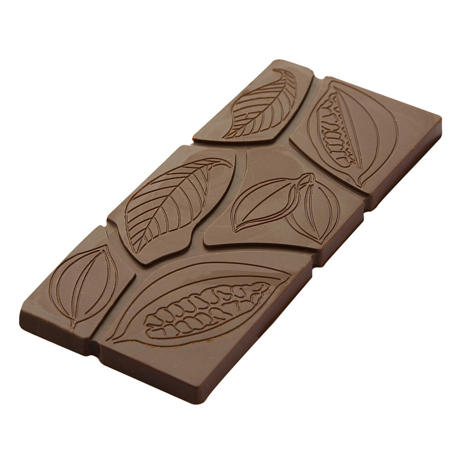 Premium 50g Cocoa Motif Bar Chocolate Mold - Silicone Baking Molds for Homemade Chocolate, Candy, Desserts - Perfect for Valentine's Day, Christmas, Birthday Gifts & DIY Treats