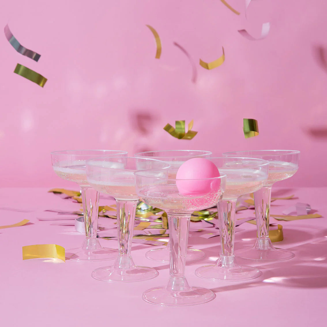 Premium Prosecco Pong Game Set - Fun Drinking Party Game for Adults - Perfect for Bachelorette Parties, Weddings & Social Gatherings