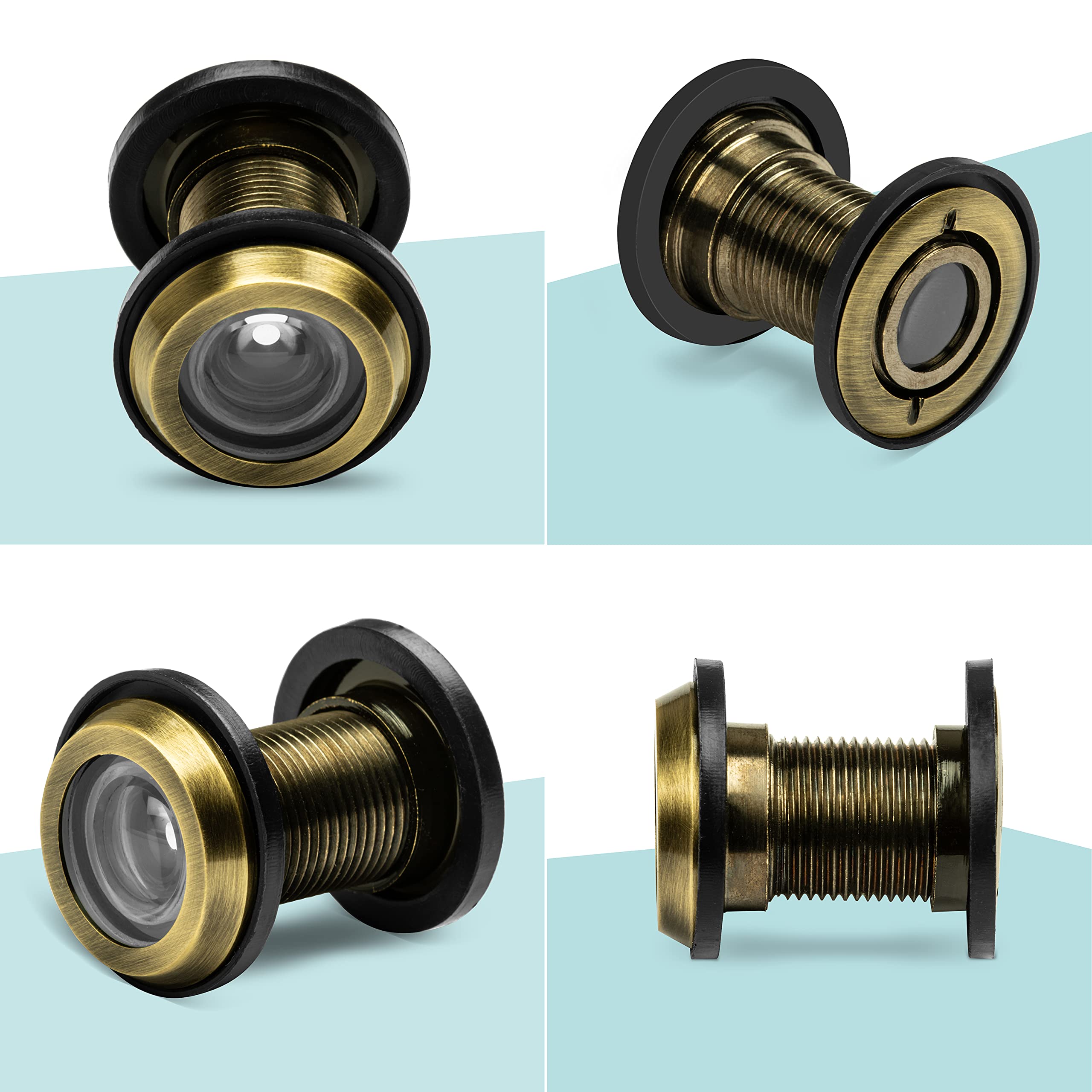 Plantex Antique Door Viewer - Peephole for Main Door, Home, Office & Hotel Security - Enhance Safety with Wide-Angle Viewing for Apartments & Entry Doors