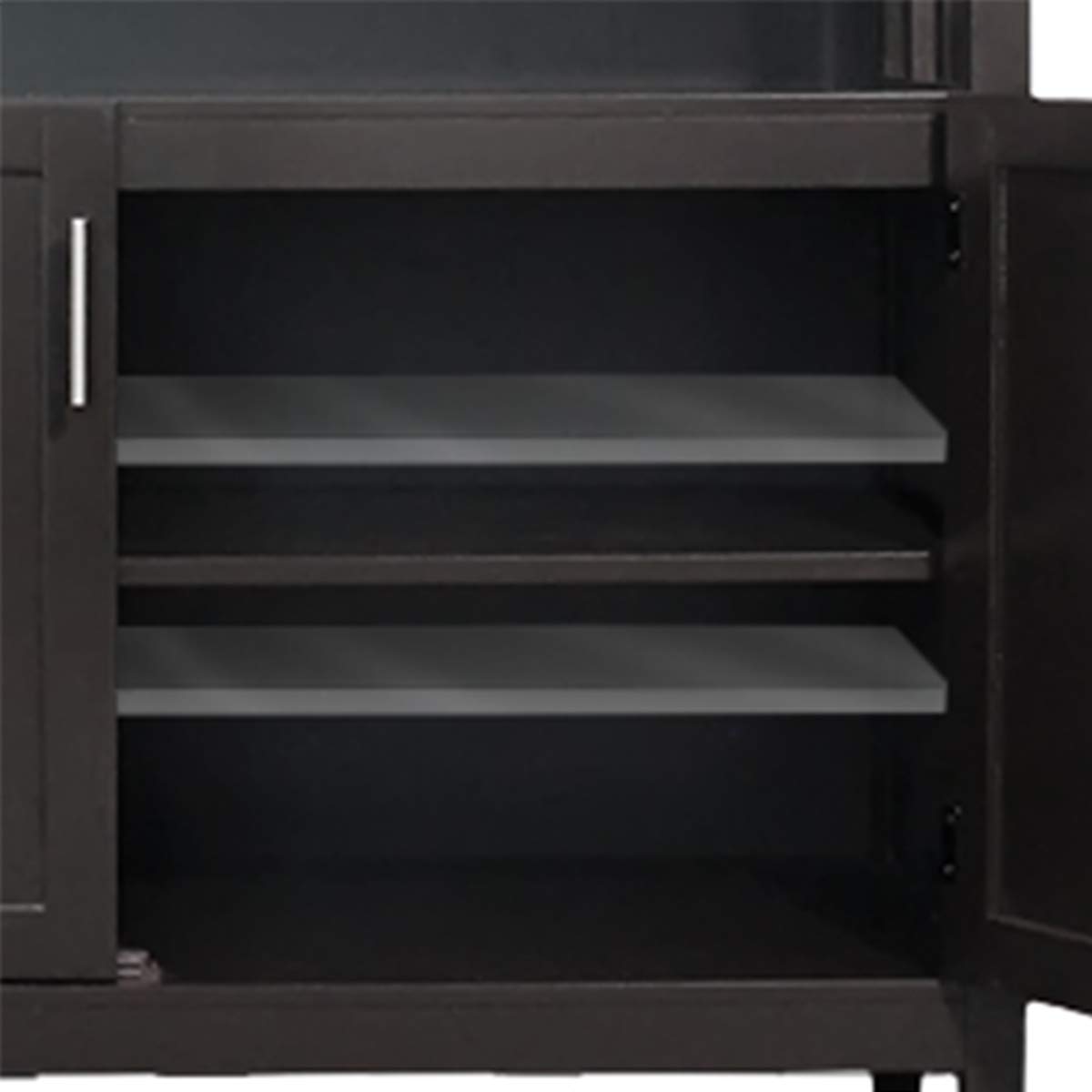 DYANEWAY Sideboard Kitchen Storage Cabinet - Buffet Cabinet with Adjustable Shelves, Cupboard for Dining Room & Living Room, Brown Wood Finish - Perfect for Organizing Dishes, Linens & Home Decor