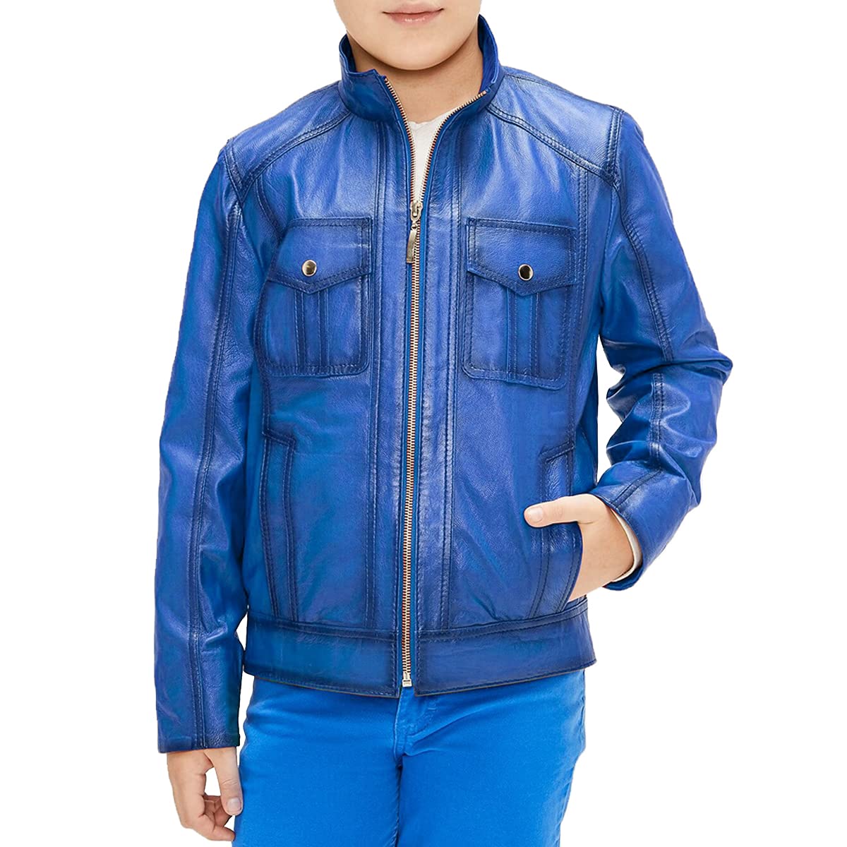 Boys Motorcycle Jacket - Kids Lightweight Biker Jacket for Riding & Outdoor Play | Durable Casual Jacket for Boys' Motorcycle Enthusiasts & Adventurers