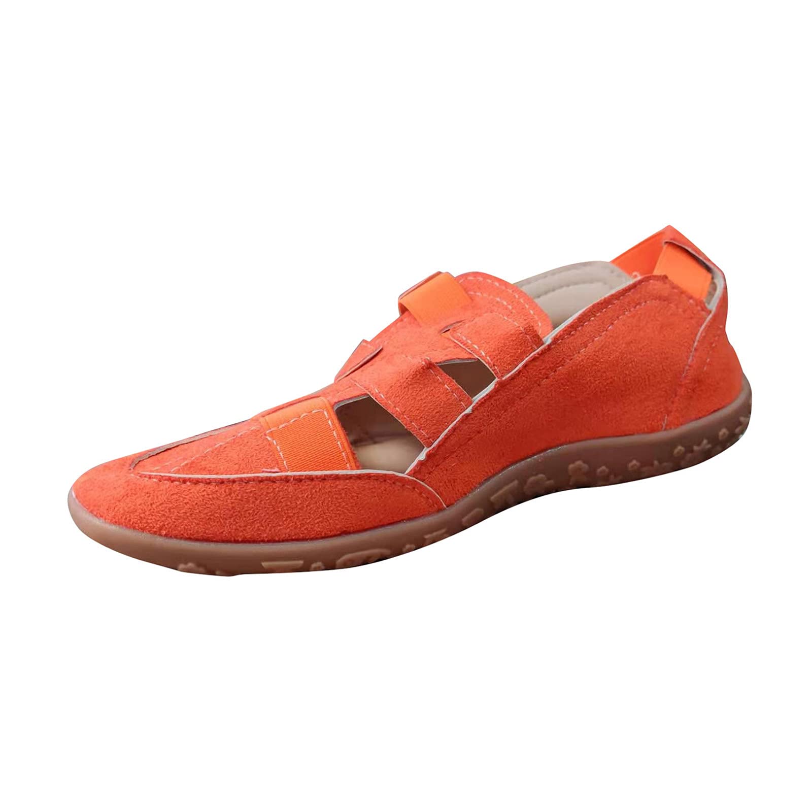 Teshalay Women's Flat Hollow Band Fashion Summer Elastic Casual Slip-On Shoes - Comfortable & Stylish for Daily Wear, Walking, Work & Travel