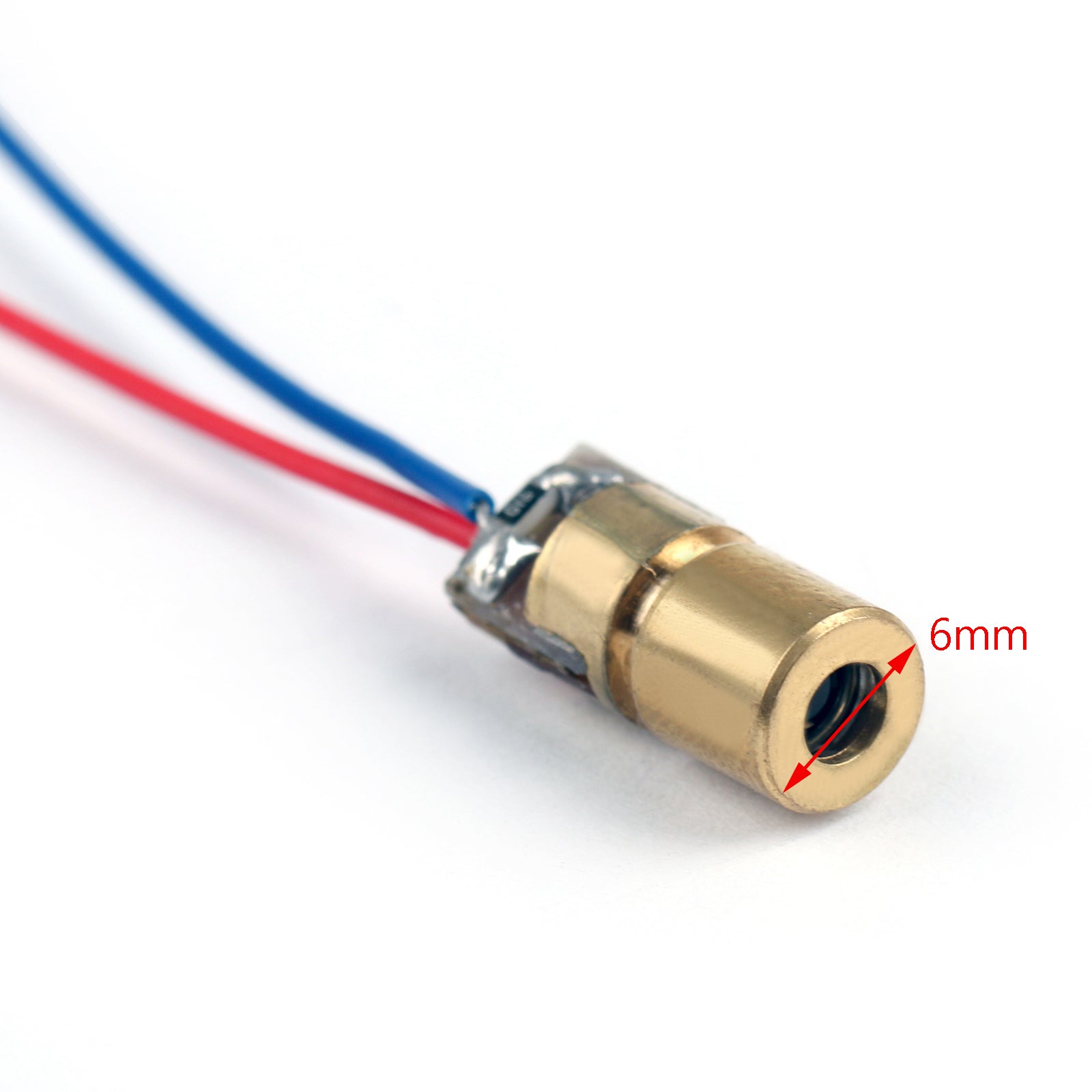 100Pcs 650nm 6mm 5V 5mW Red Laser Diode Module - Mini Dot Laser Head for DIY Projects, Science Experiments, and Laser Pointers (WL)