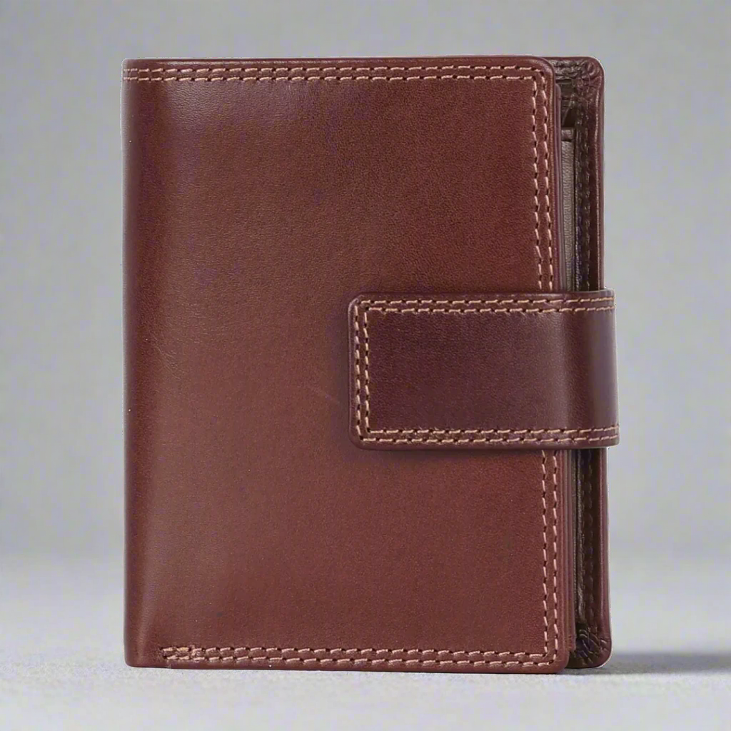 Premium MET Men's Fashion Leather Wallet - Slim RFID Blocking Bifold Wallet for Everyday Use & Travel - Perfect Gift for Dad, Husband, Boyfriend