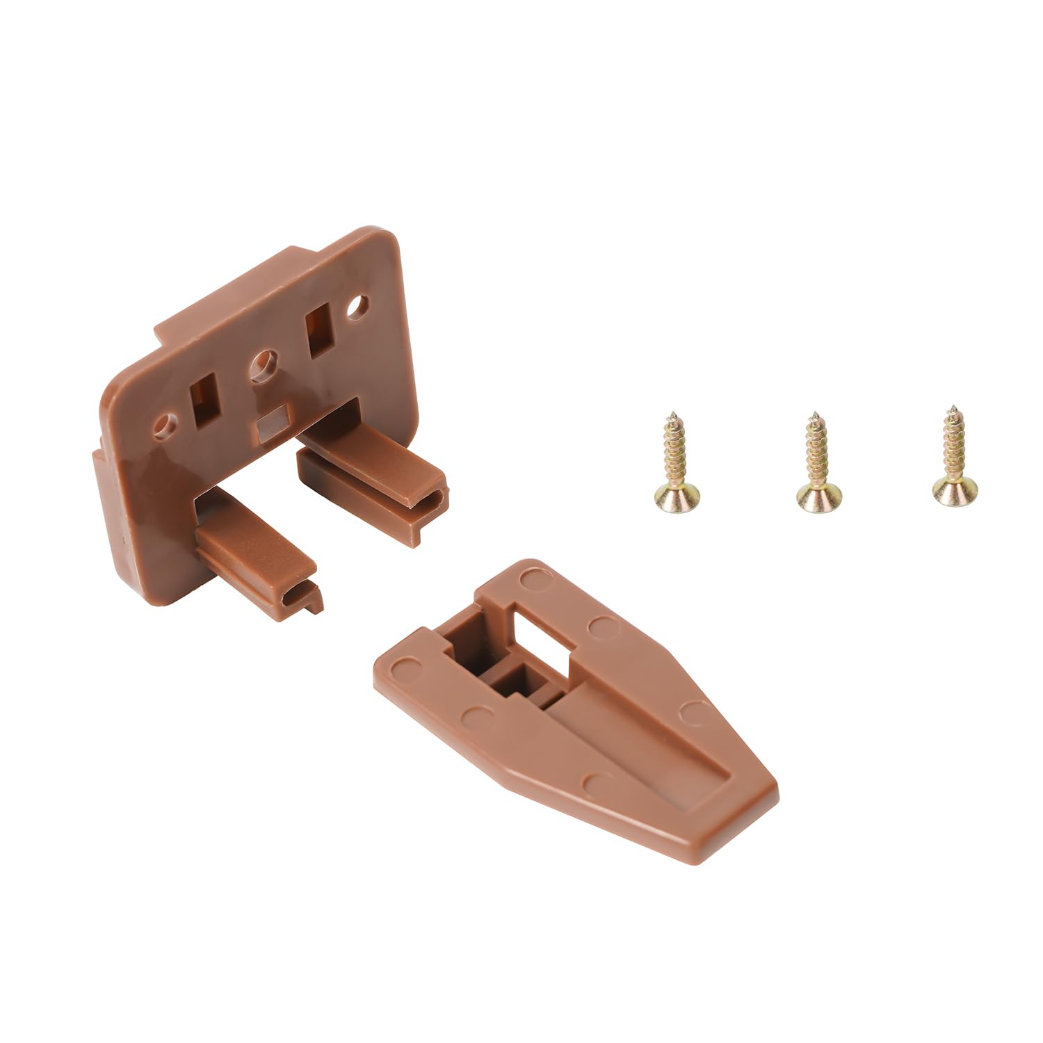 5 Pack Undermount Drawer Slides with Plastic Guides & Stopper - Heavy Duty Dresser Drawer Replacement Parts & Repair Kit for Smooth Gliding (Perfect for Bedroom Furniture, Kitchen Cabinets & Office Storage)