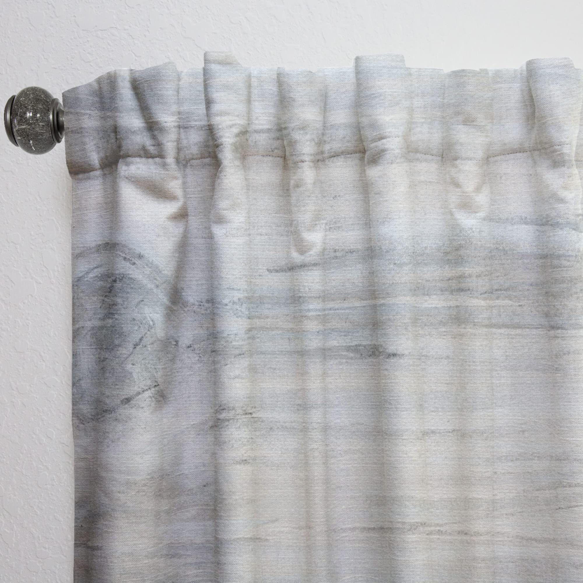 DesignQ Watercolor Colorfields III Thermal Insulated Curtain Panel - 52x84 Inches - Elegant Drapes for Bedroom & Living Room - Perfect for Energy Efficiency & Light Control
