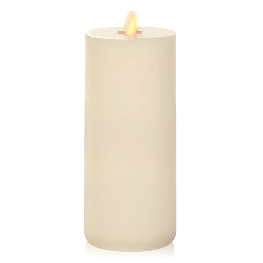 LightLi 3.2 x 8.0 Inch LED Flameless Candle with Vanilla Honey Scent - Battery Operated Decorative Candles for Home, Wedding, Romantic Dinner & Relaxation
