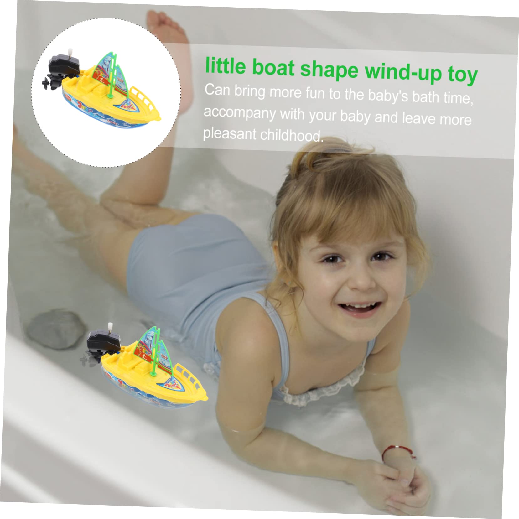 HAWILLOSCH 2-Piece Bath Toys Set - Wind-Up Swimming Water Toys for Kids Bathtub Fun | Perfect for Toddler Bath Time, Pool Parties & Sensory Play