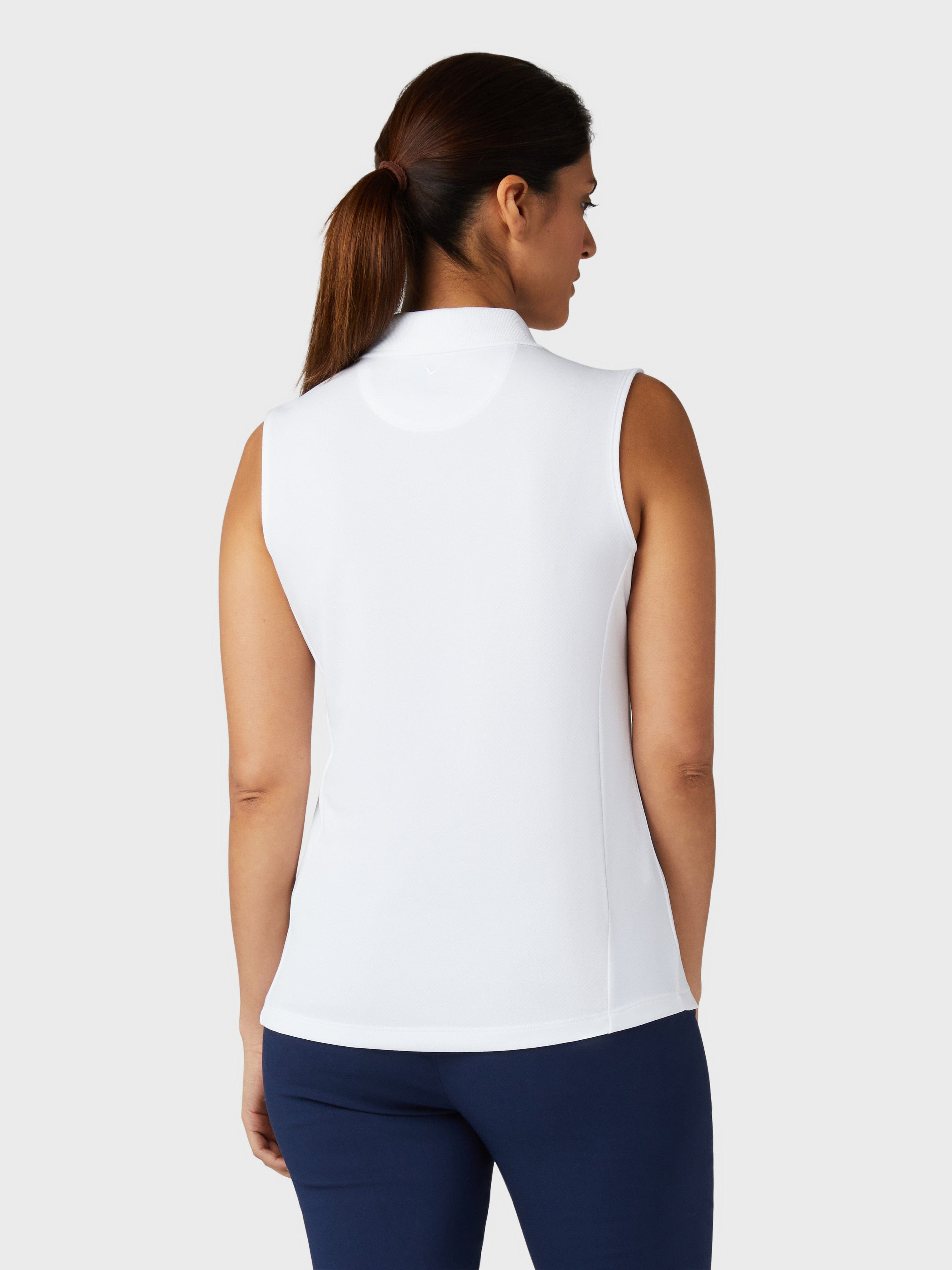 Men's Sleeveless Solid Color Knit Polo Shirt - Breathable Summer Casual Wear for Golf, Gym & Outdoor Activities