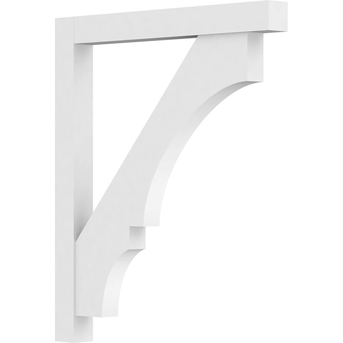 Ekena Millwork BKTP03X36X36BOA05 Standard Balboa PVC Brackets - 3